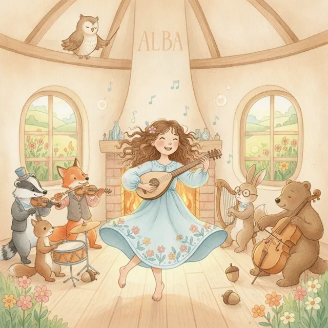 The Seven Musicians story for kids illustration