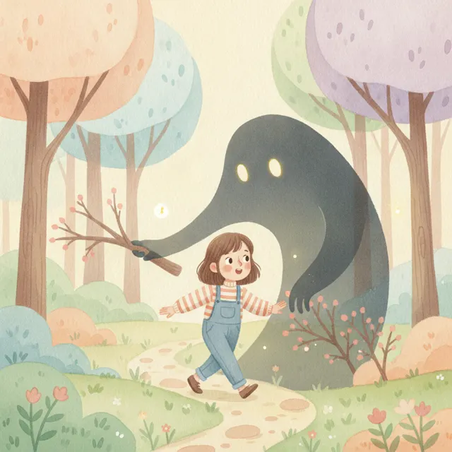 The Shadow That Followed Me Home story for kids illustration