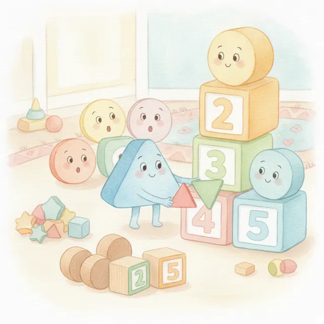 The Shape That Wanted to Count story for kids illustration