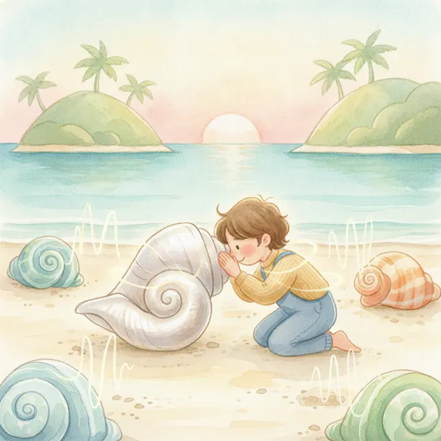 The Shell That Sang a Quiet Song story for kids illustration