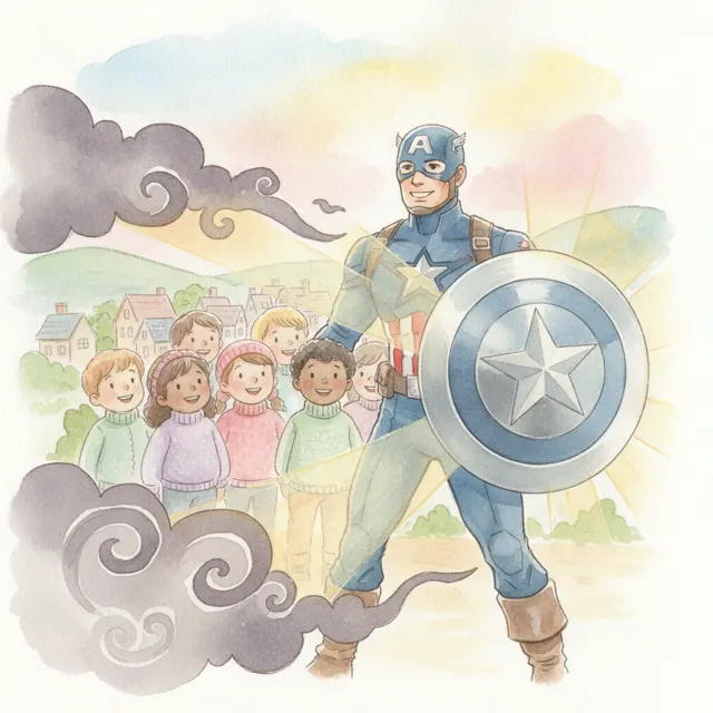 The Shield of Protection story for kids illustration