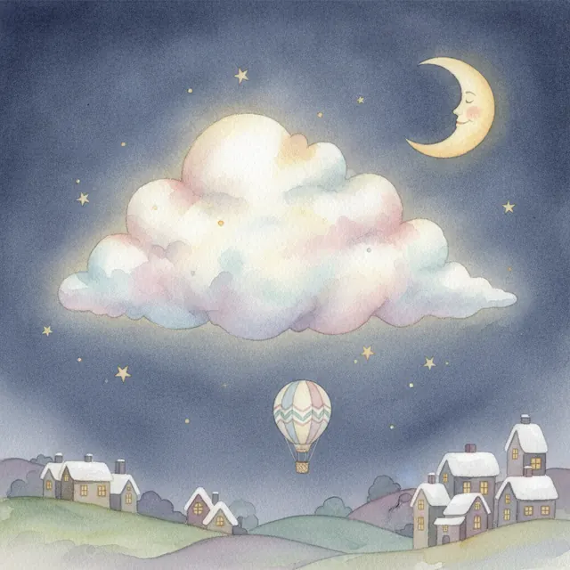 The Sleepy Cloud bedtime story for kids illustration
