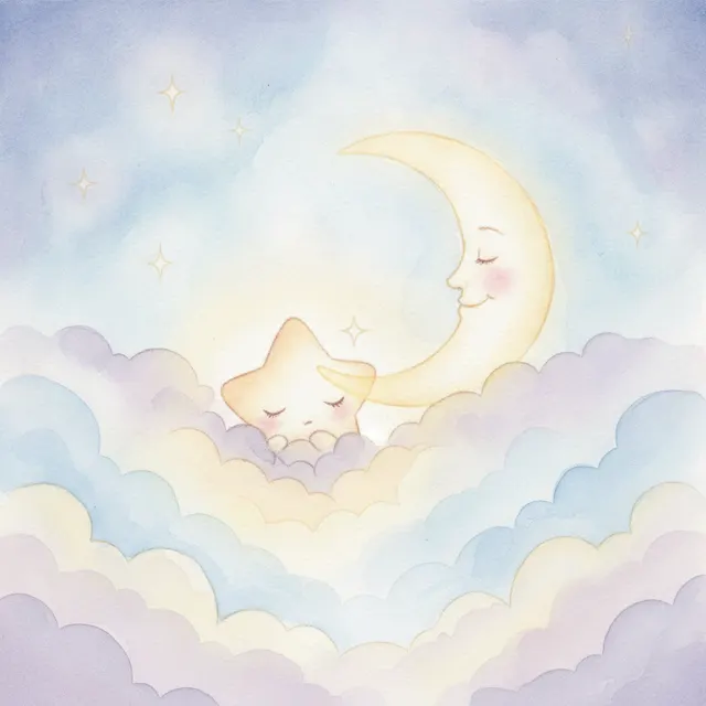 The Sleepy Little Star story for kids illustration