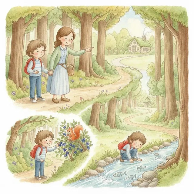 The Slow Path to Grandma's House story for kids illustration