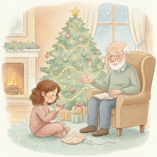 The Smallest Gift Under the Tree story for kids illustration