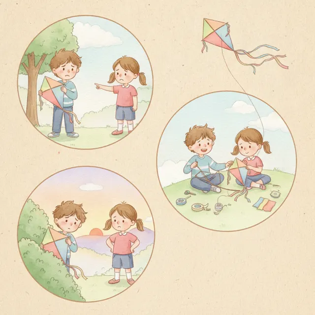 The Sorry That Fixed a Kite story for kids illustration