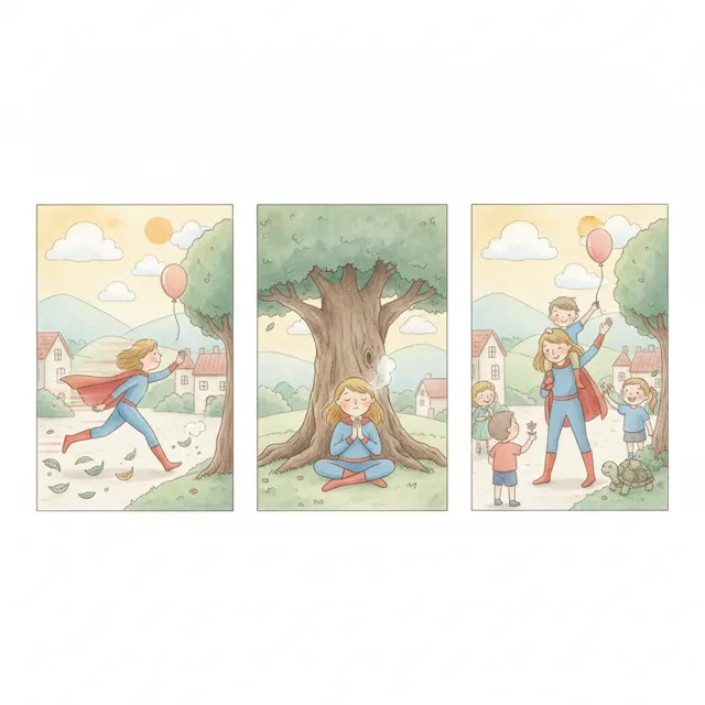 The Speedster Who Learned to Wait story for kids illustration