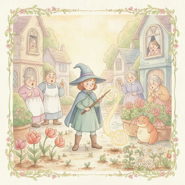 The Spell That Went Backwards story for kids illustration