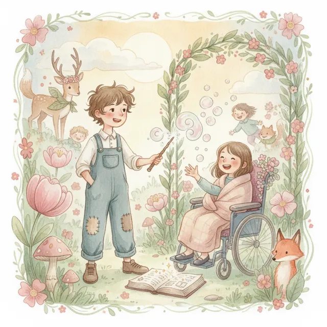 The Spilled Sparkle Spell story for kids illustration