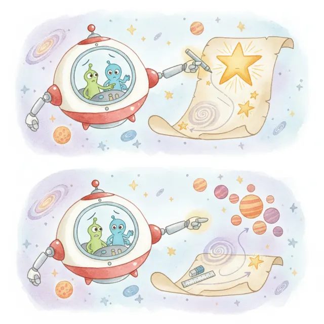 The Star Map That Was Wrong story for kids illustration