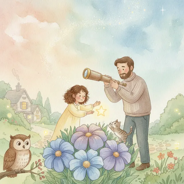 The Star That Fell Out of the Sky story for kids illustration