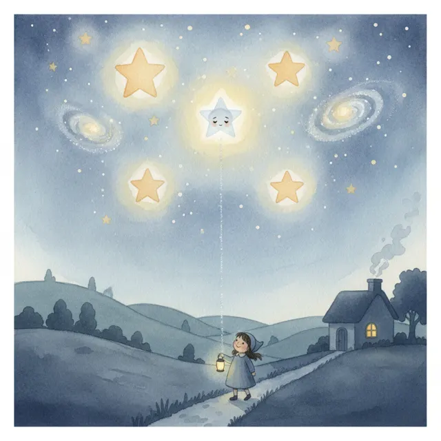 The Star That Felt Too Small story for kids illustration