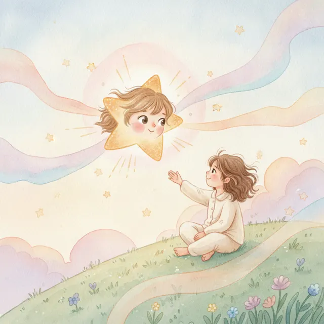 The Star Who Loved Morning story for kids illustration