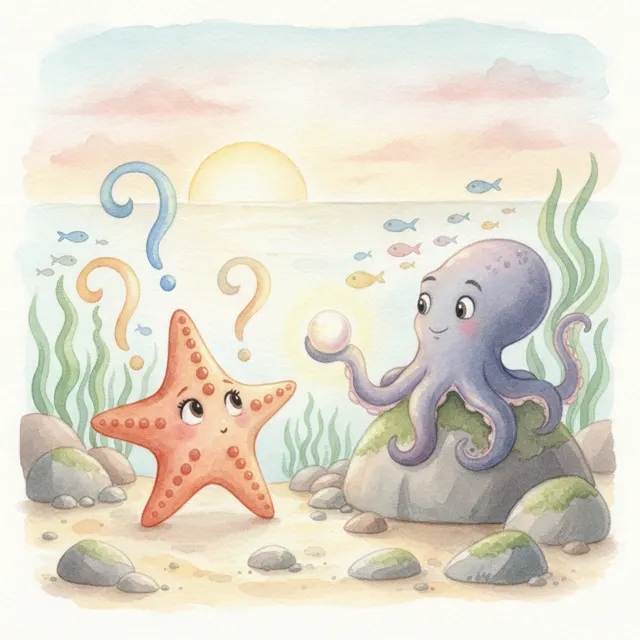 The Starfish Who Asked Too Many Questions story for kids illustration