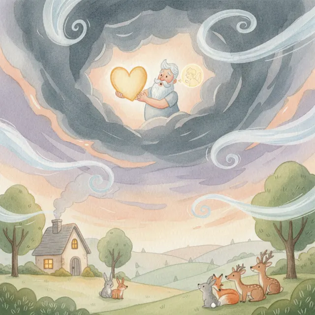 The Storm That Listened story for kids illustration