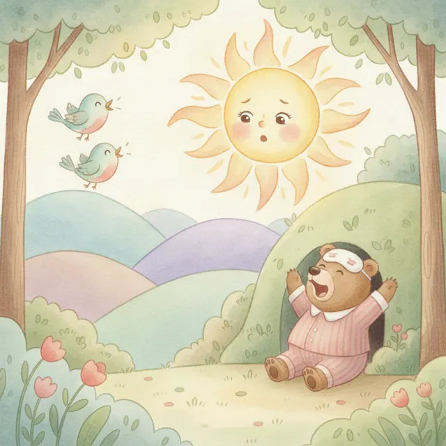 The Sun's First Morning story for kids illustration