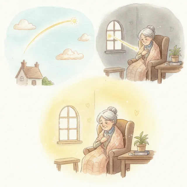 The Sunbeam That Found a Window story for kids illustration