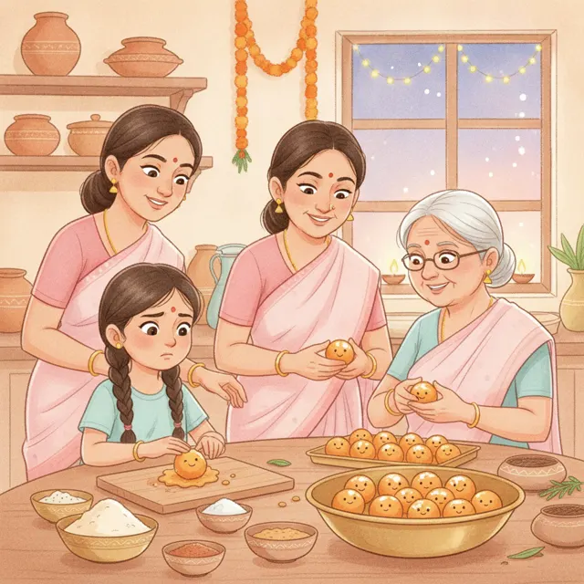 The Sweet That Smiled Back story for kids illustration