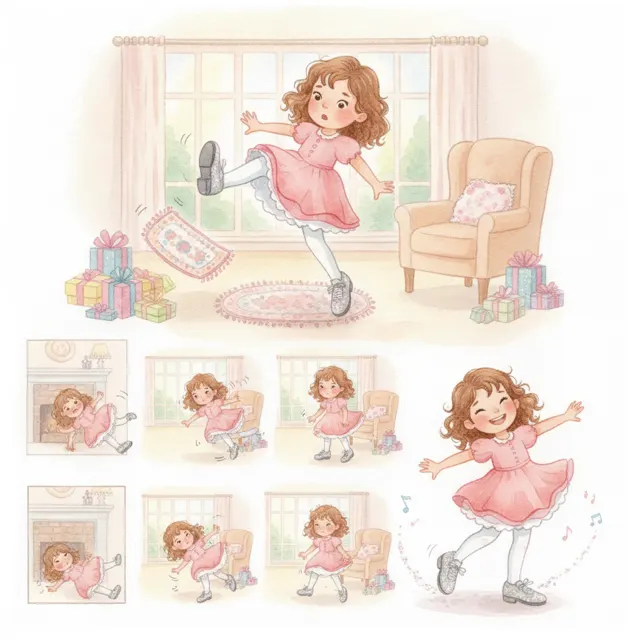 The Tap Shoes That Slipped story for kids illustration