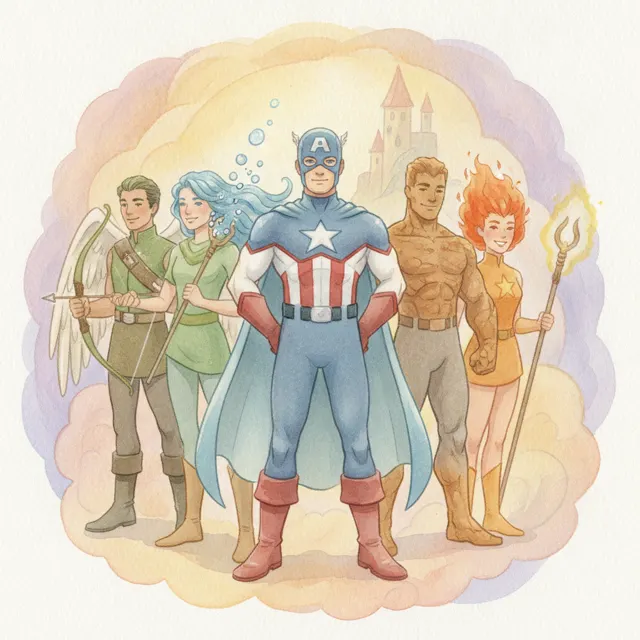 The Team Leader story for kids illustration