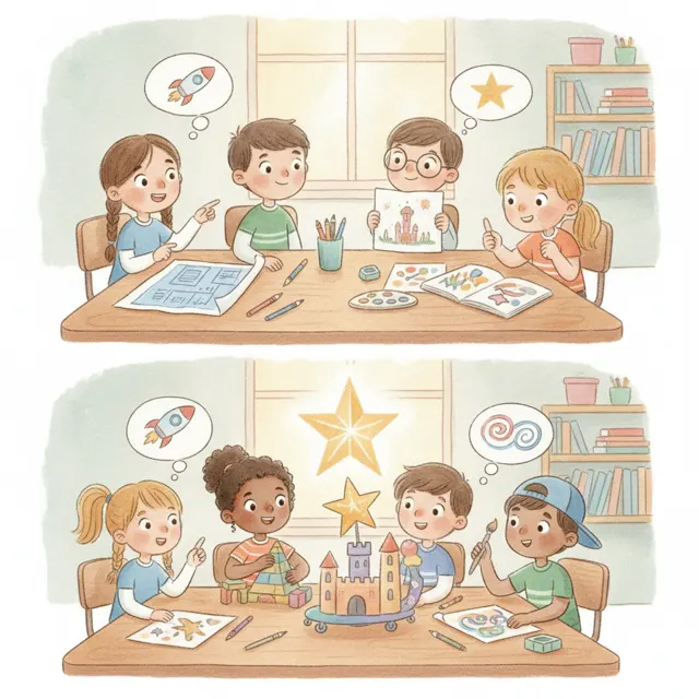 The Team That Couldn't Agree story for kids illustration