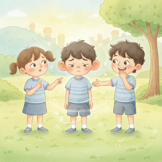 The Tease That Stopped story for kids illustration