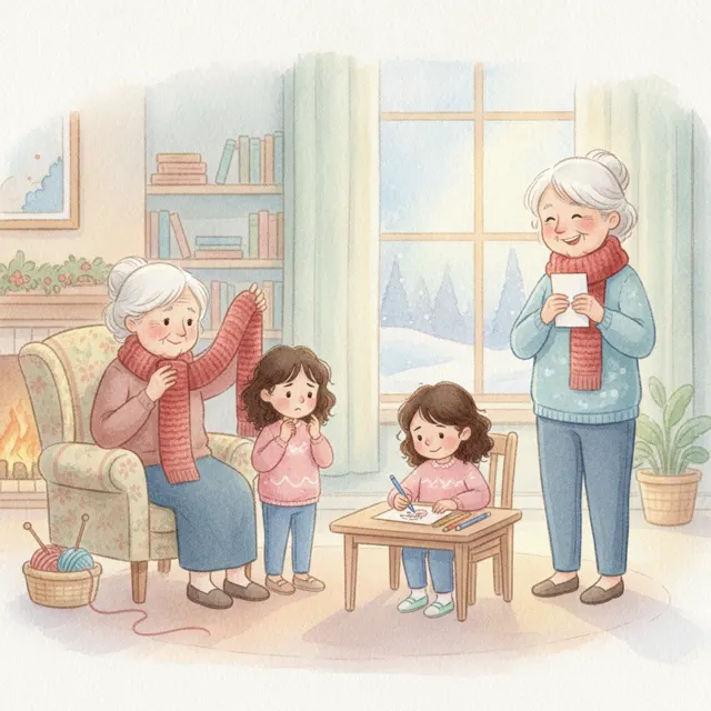 The Thank You Card story for kids illustration