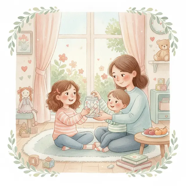 The Thank You Jar story for kids illustration