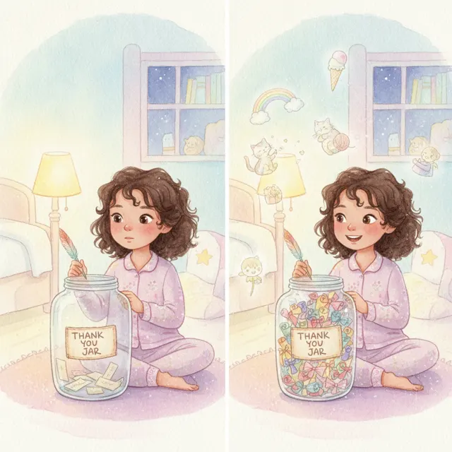 The Thank You Jar story for kids illustration