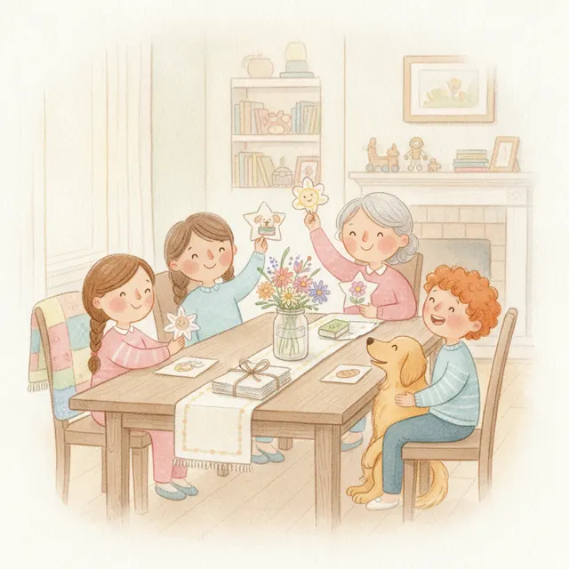 The Thank-You Table story for kids illustration