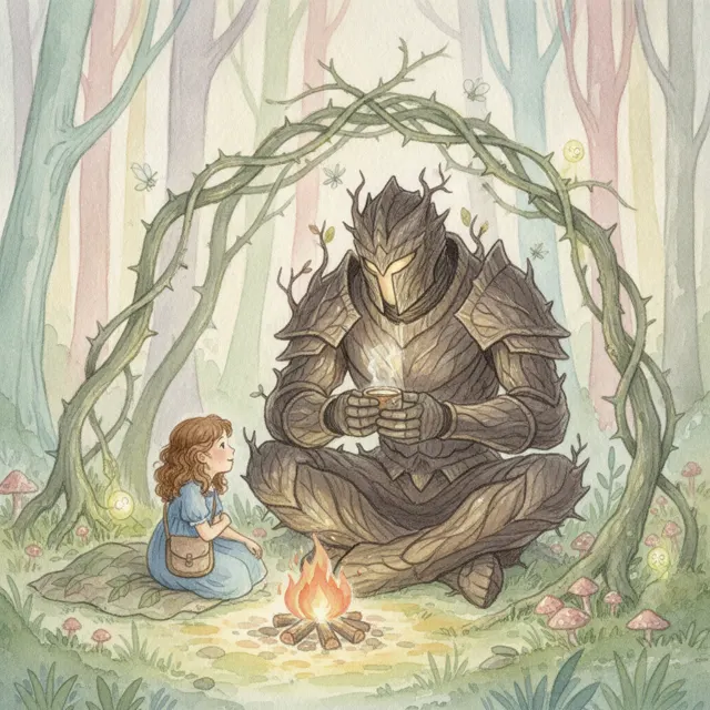 The Thorn Knight story for kids illustration