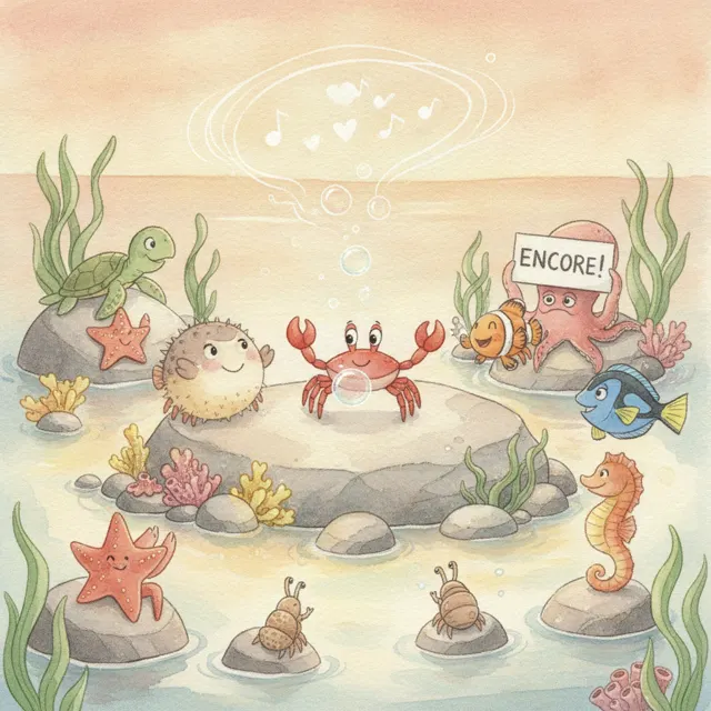 The Tide Pool Talent Show story for kids illustration