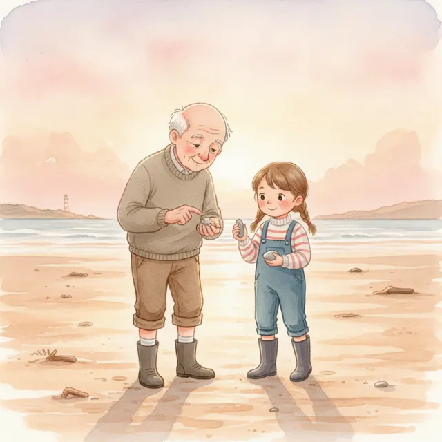 The Tide's Tiny Treasure story for kids illustration