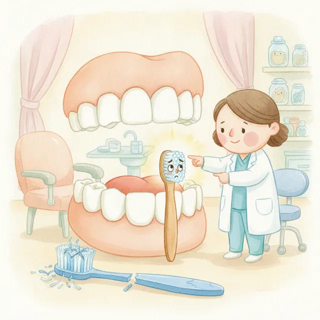 The Too-Small Toothbrush story for kids illustration