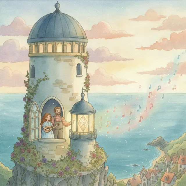 The Tower of Songs story for kids illustration
