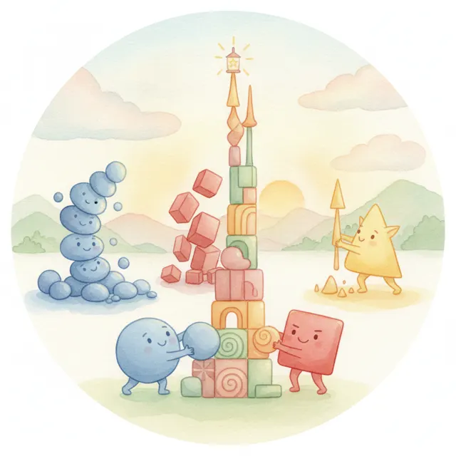 The Tower That Needed Everyone story for kids illustration