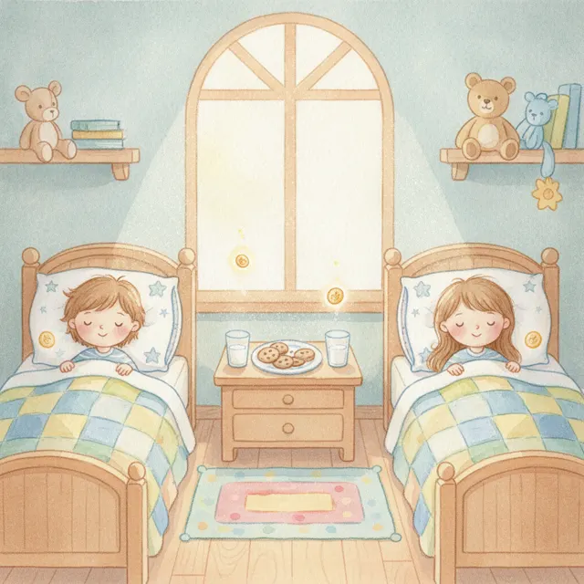 The Twin Teeth Mystery story for kids illustration