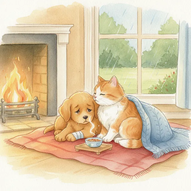 The Two Best Friends story for kids illustration