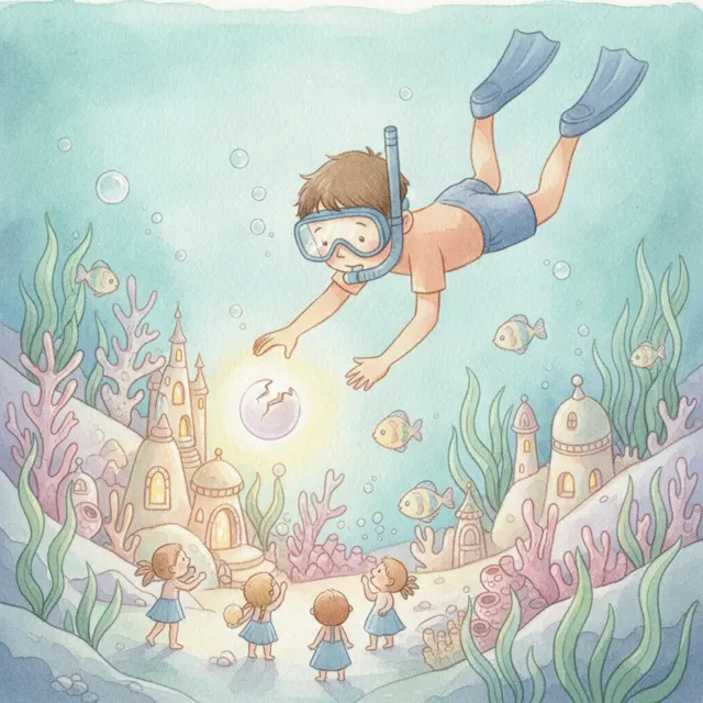 The Underwater Kingdom story for kids illustration