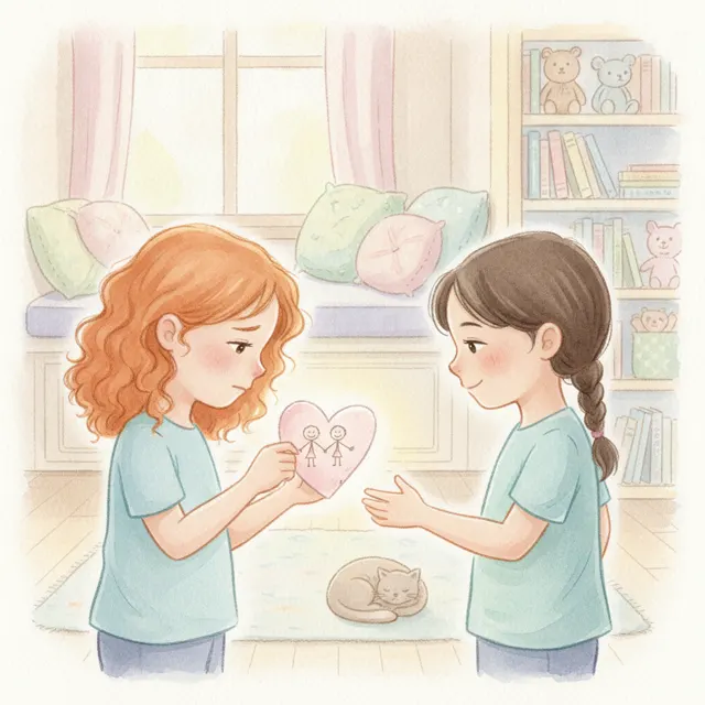 The Valentine That Said Sorry story for kids illustration