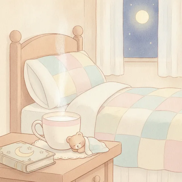 The Warm Milk bedtime story for kids illustration
