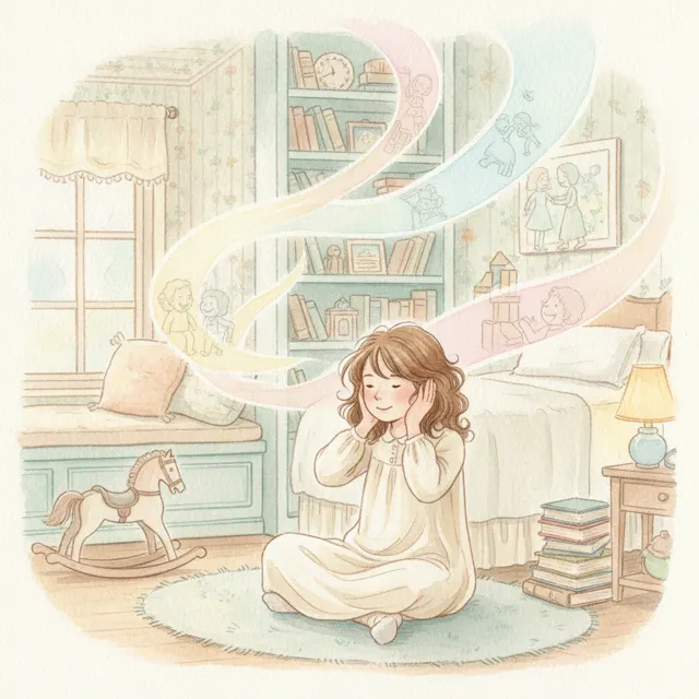 The Whispering Walls story for kids illustration