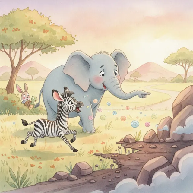 The Zebra Who Finally Listened story for kids illustration