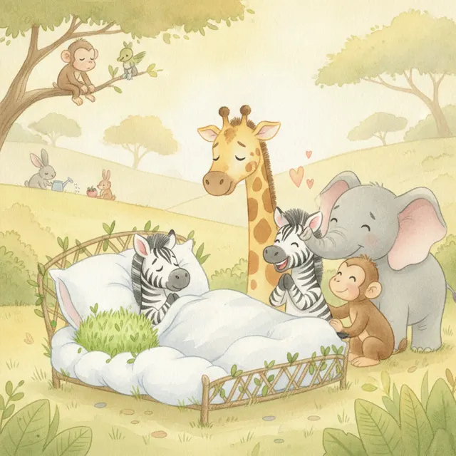 The Zebra Who Forgot to Say Thanks story for kids illustration