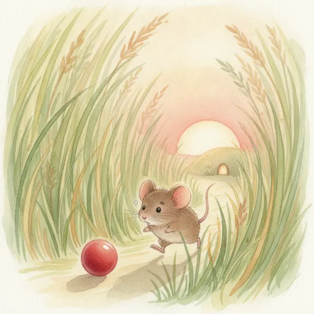 Tiny and the Very Tall Grass story for kids illustration