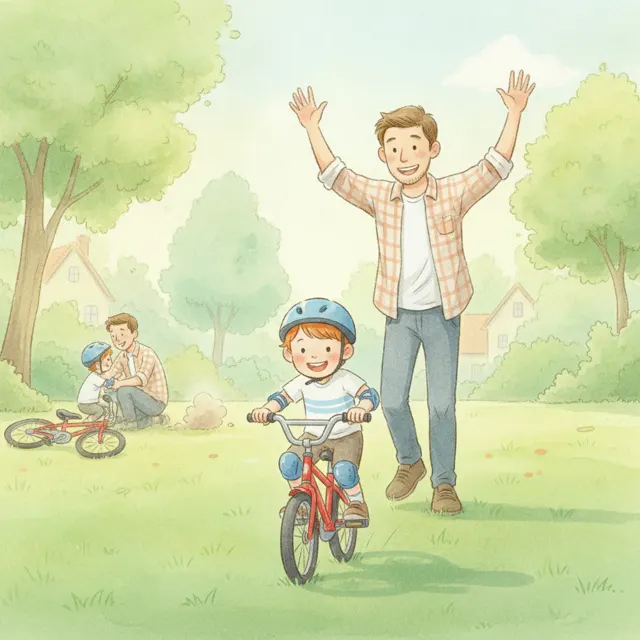 Toby Tries Again story for kids illustration