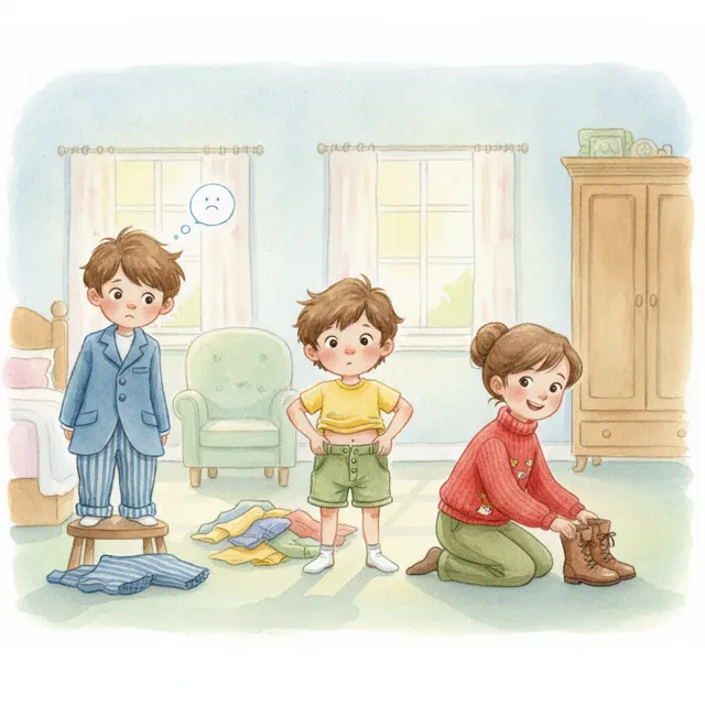Too Big, Too Small story for kids illustration