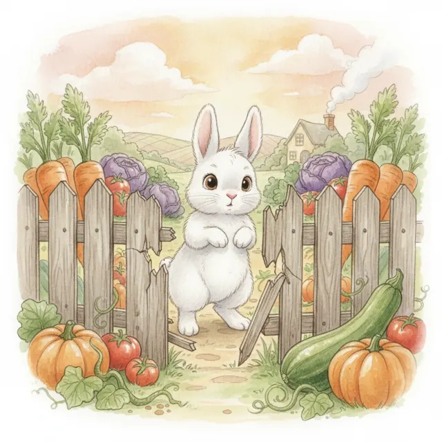 Too Many Carrots story for kids illustration