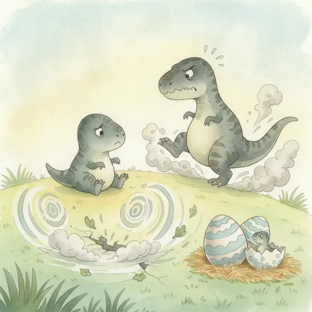 Tuck's Great Big Stomp story for kids illustration