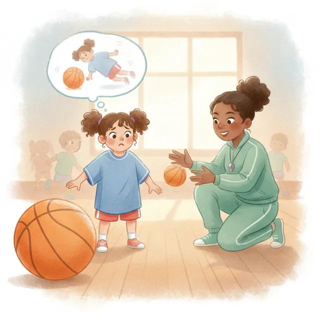 Two Hands on the Ball story for kids illustration
